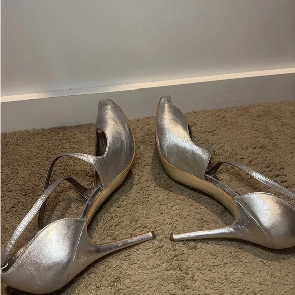 Sam Edelman Metallic Silver Heels - Picture 4 of 4